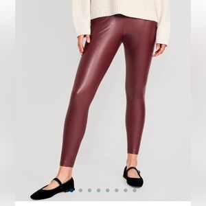 Faux-Leather Leggings hight waisted  Women  Size M